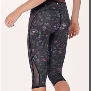 Lululemon Train Times Crop In Frozen Flourish Multi